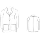 2475 - Unisex Short Lab Coat