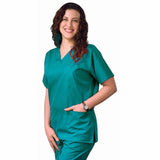T1011 - Classic V-Neck top with 2 pockets (XXS - XL)