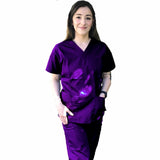 T3011 - Classic V-Neck top with 4 pockets (2X - 8X)