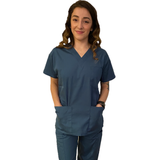 T3011 - Classic V-Neck top with 4 pockets (2X - 8X)