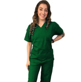 T3011 - Classic V-Neck top with 4 pockets (XXS - XL)